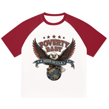Load image into Gallery viewer, USAColor-Blocked Raglan Sleeve T-Shirt
