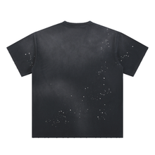 Load image into Gallery viewer, Hand-Frayed Sunfade Paint Splatter T-Shirt

