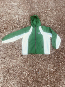 Nylon zip up hoodie
