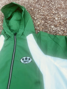 Nylon zip up hoodie