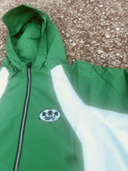 Nylon zip up hoodie