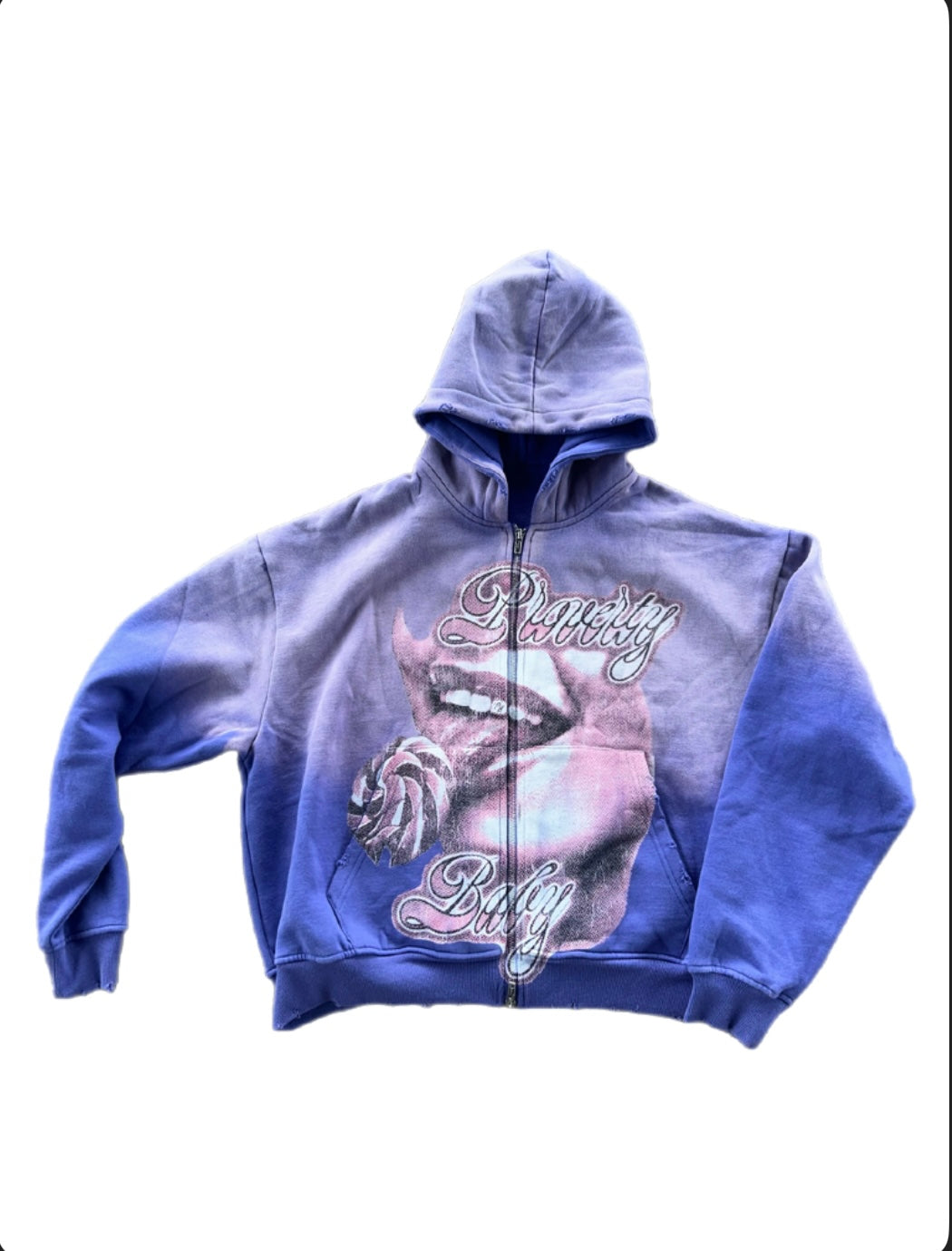 Last Lick zip-up hoodie