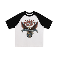 USAColor-Blocked Raglan Sleeve T-Shirt